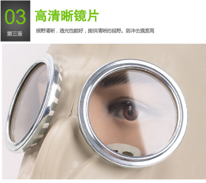 普达 防毒面具化工气体全封闭防护喷漆农药消防电焊活性炭防毒全面罩 全面具+4号中罐