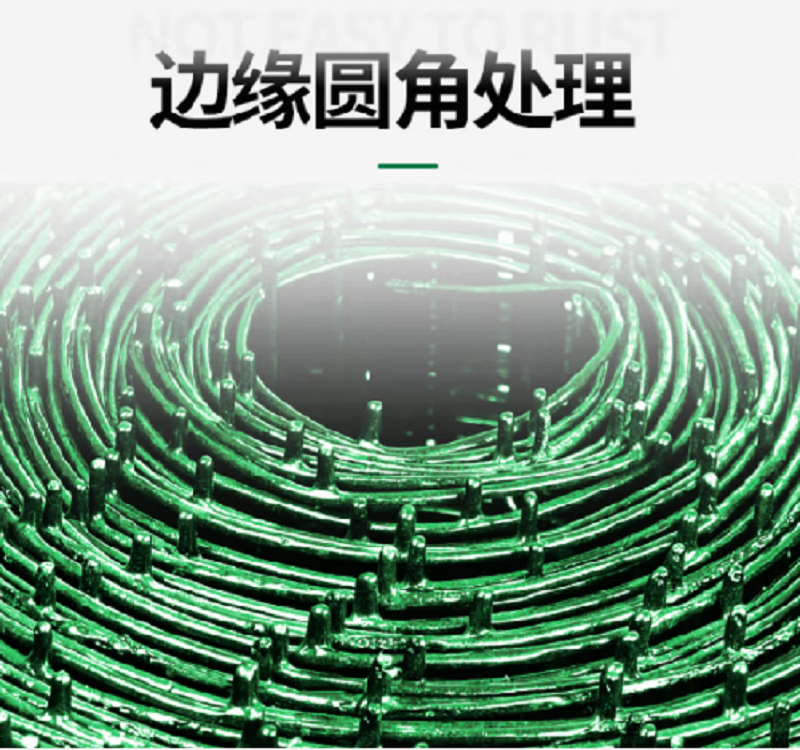  裕源鼎兴 浸塑铁丝铁丝网围栏荷兰网护栏网防护隔离网栅栏2.5mm粗×6cm孔×2米高×30米长